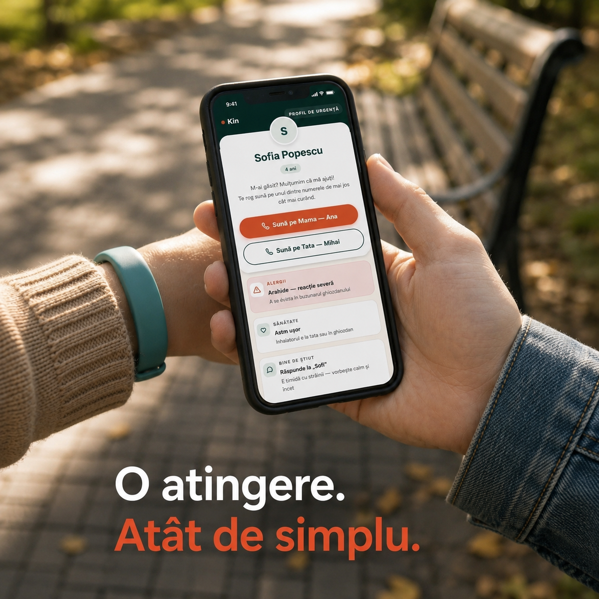 Brățară de Siguranță pentru Copii KIN