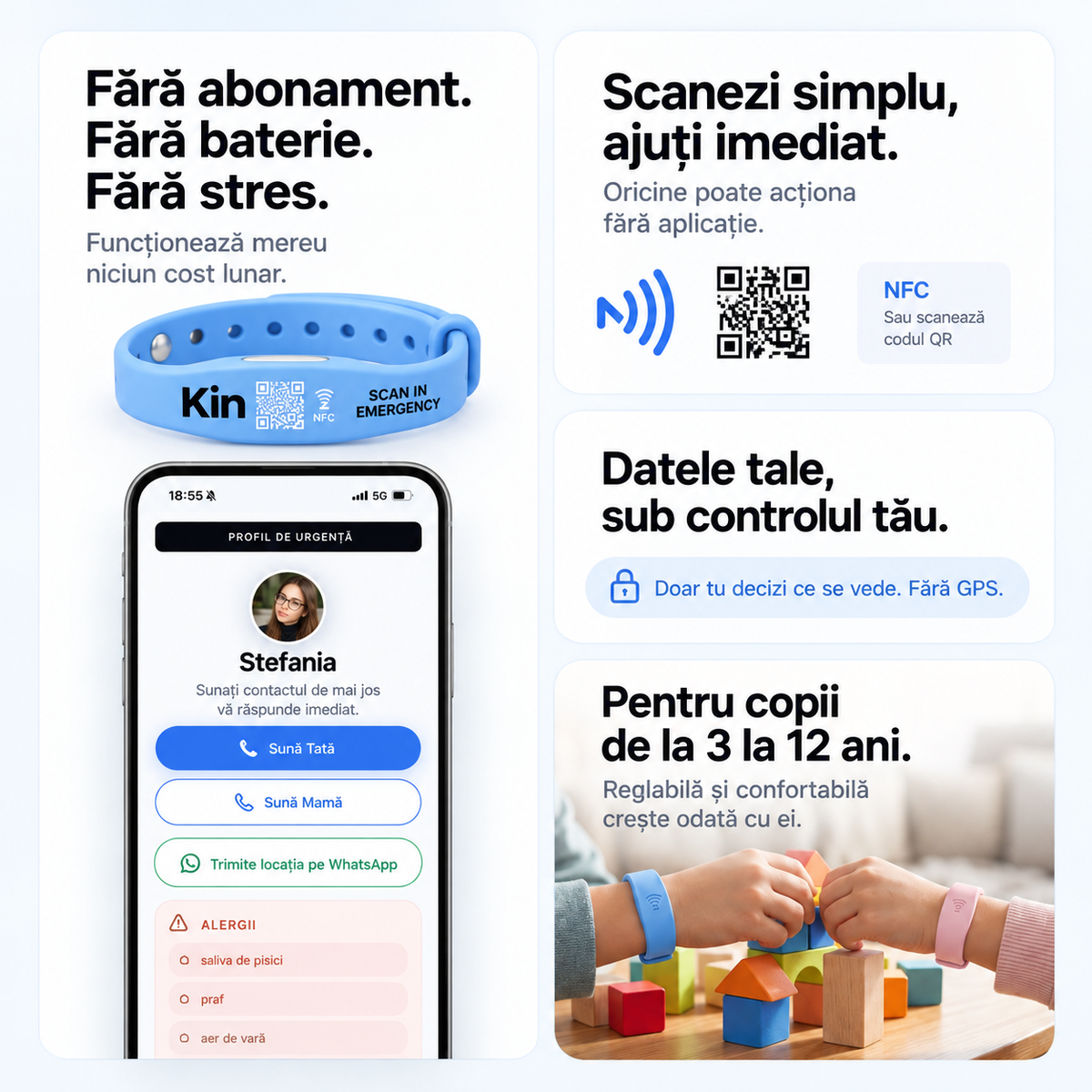 Brățară de Siguranță pentru Copii KIN